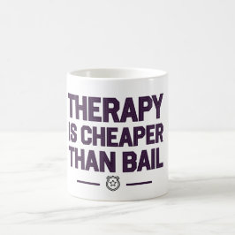 Caneca De Café A terapia é mais barata que a fiança