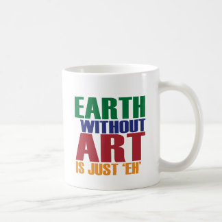 Caneca De Café A terra sem arte é apenas Eh