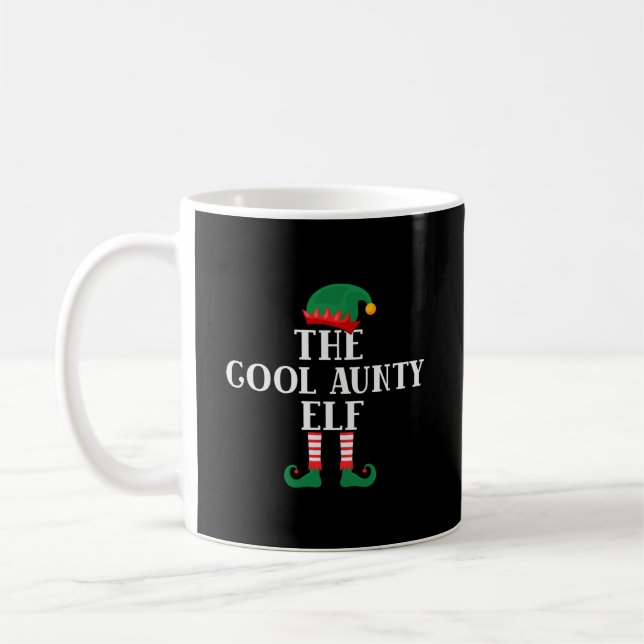Caneca De Café A tia Legal Elf Engraçado Natal (Esquerda)