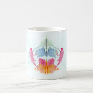 Caneca De Café A tinta do teste de Rorschach borra o animal da