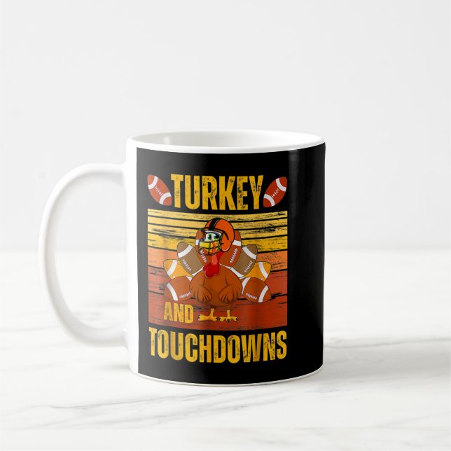 Caneca De Café A Turquia E Os Touchdowns De Futebol (Esquerda)