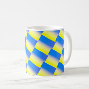 Caneca De Café A Ucrânia Azul e Amarela inspirou a paz contra a g