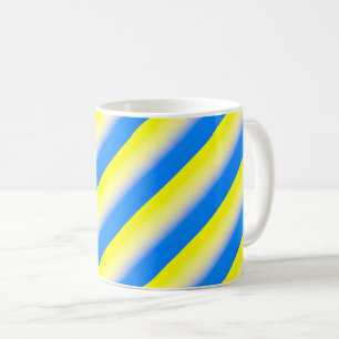 Caneca De Café A Ucrânia Azul e Amarela inspirou a paz contra a g