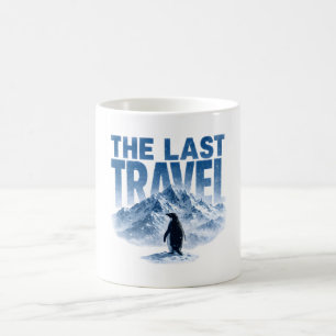 Caneca De Café A Última Aventura de Viagem Pinguim Montanha Nevad