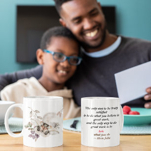 Caneca De Café A Única Maneira De Fazer Trabalho Excelente É Amar