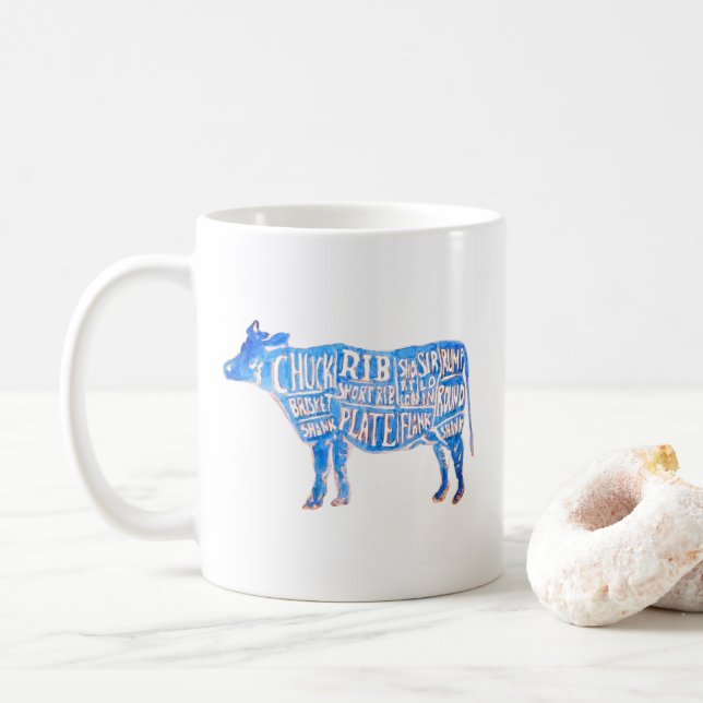 Caneca De Café A Vaca (Com Donut)