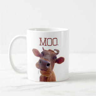 Caneca De Café A vaca clássica "MOO" engraçada