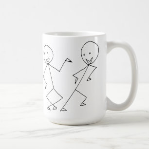 Caneca De Café A vara figura a dança