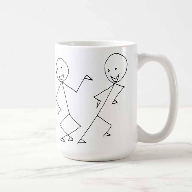 Caneca De Café A vara figura a dança (Direita)