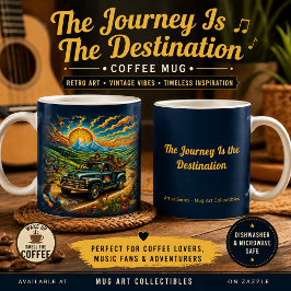 Caneca De Café A Viagem É o Destino