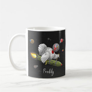 Caneca De Café A Viagem Espacial do Peru da Foguete