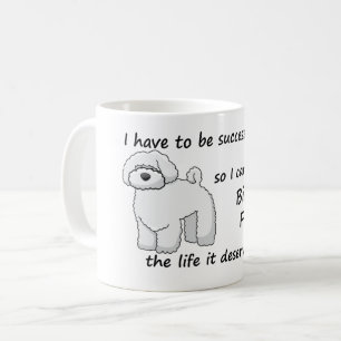 Caneca De Café A vida Bichon Frise merece