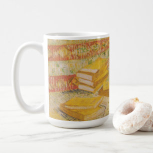 Caneca De Café A vida com os romances franceses   Vincent Van Gog
