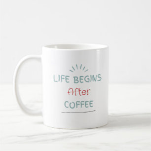 Caneca De Café A Vida Começa Após O Café