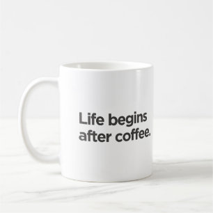 Caneca De Café A vida começa depois