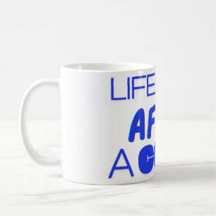 Caneca De Café A vida começa depois do café - Acordar e prospera