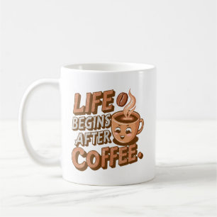 Caneca De Café A Vida Começa Depois Do Café Mug
