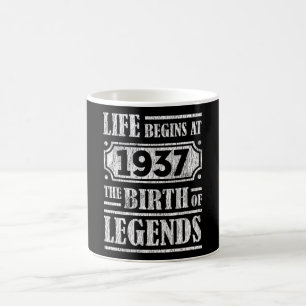 Caneca De Café A Vida Começa Em 1937 O Nascimento Da Legenda 84