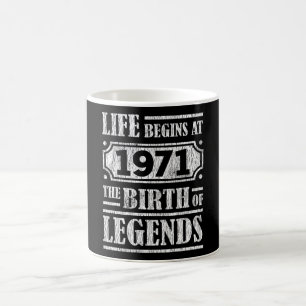Caneca De Café A Vida Começa Em 1971 O Nascimento Da Legenda 50