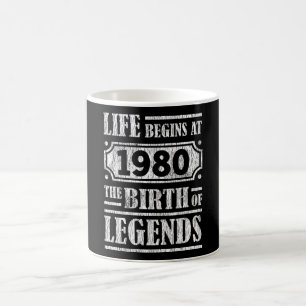 Caneca De Café A Vida Começa Em 1980 O Nascimento Da Legenda 41r