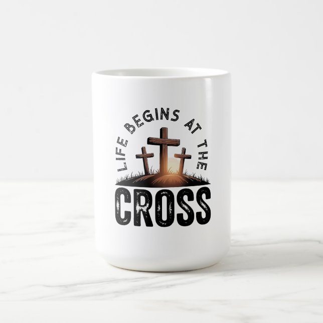 Caneca De Café A vida começa na Cruz (Centro)