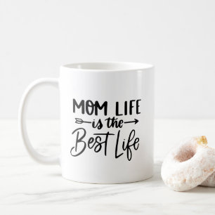 Caneca De Café A vida da mãe é a melhor vida - uma maternidade en