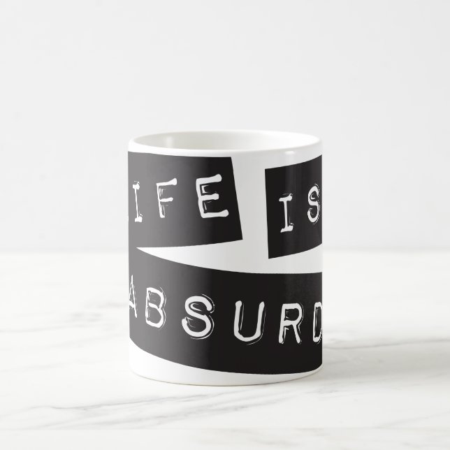 Caneca De Café A Vida é Absurda (Fita Preta) (Centro)