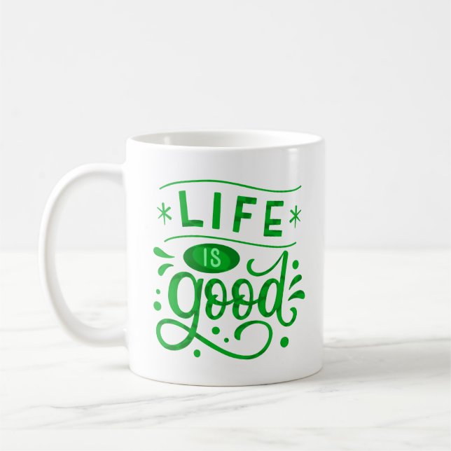 CANECA DE CAFÉ A VIDA É BOA (Esquerda)