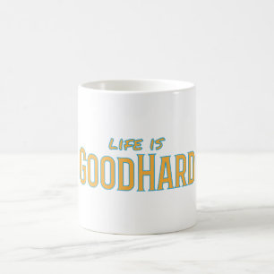 Caneca De Café A vida é boa, café duro, caneca
