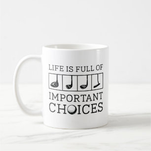 Caneca De Café A Vida É Cheio De Opções Importantes