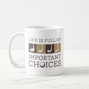 Caneca De Café A Vida É Cheio De Opções Importantes