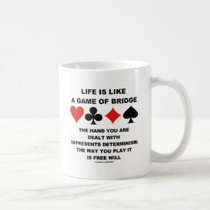 Caneca De Café A vida é como o jogo do livre arbítrio do