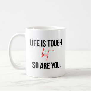 Caneca De Café A Vida É Difícil Mas Você Também É Citação Inspira