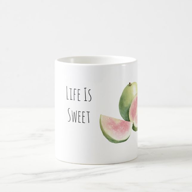 Caneca De Café A vida é fruta de goiaba doce (Centro)