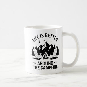 Caneca De Café "A vida é melhor ao redor do fogo