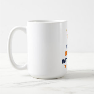 Caneca De Café A Vida é Melhor Com Cães – Silhueta de Cão Dourado