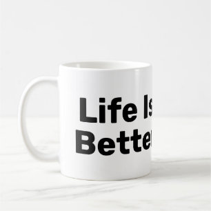 Caneca De Café A Vida É Melhor Com O Café Mug