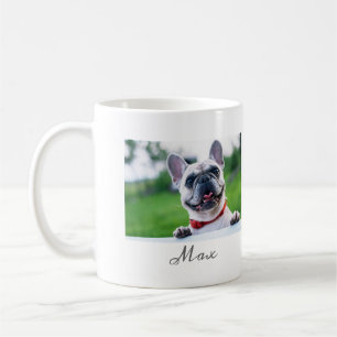 Caneca De Café A vida é melhor com o cão ao lado da sua foto pe