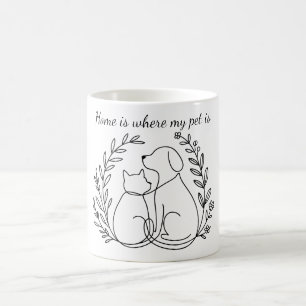 Caneca De Café A Vida É Melhor Com Os Amigos De Peles - Pet Lover