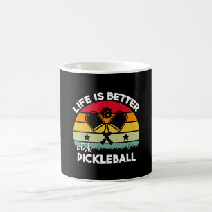 Caneca De Café A vida é melhor com Pickleball