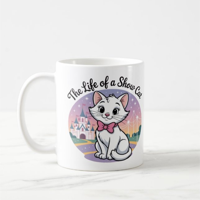 Caneca De Café A Vida é Melhor com um Gato de Neve (Esquerda)