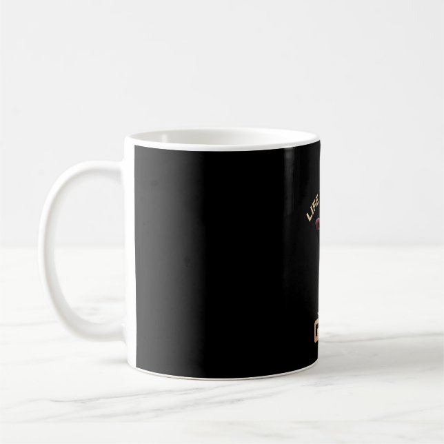 Caneca De Café A Vida É Melhor Com Um Presente De Cabra (Esquerda)
