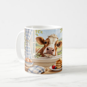 Caneca De Café A Vida é Melhor Com Vacas Curiosas