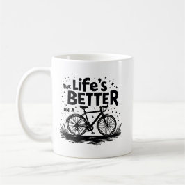 Caneca De Café A vida é melhor de bicicleta