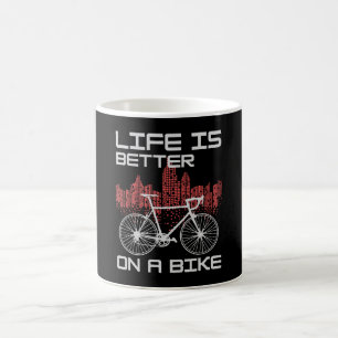 Caneca De Café A vida é melhor de bicicleta