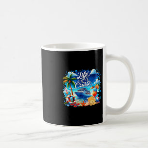Caneca De Café A Vida É Melhor Em Um Cruzeiro Havaí Praia Vida Ve