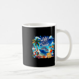 Caneca De Café A Vida É Melhor Em Um Cruzeiro Hawaii Beach Summer