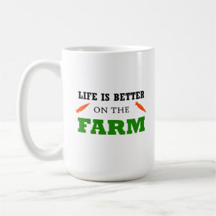 Caneca De Café A vida é melhor na fazenda