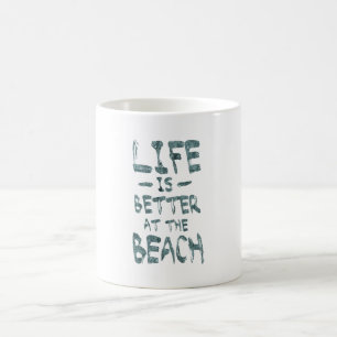 Caneca De Café A vida é melhor na praia