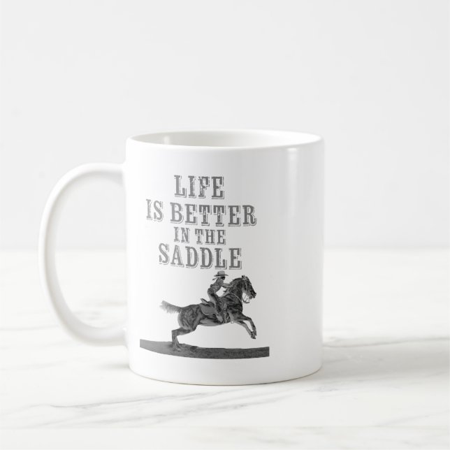 Caneca De Café A vida é melhor na sela (Esquerda)